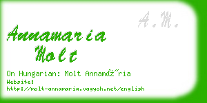 annamaria molt business card